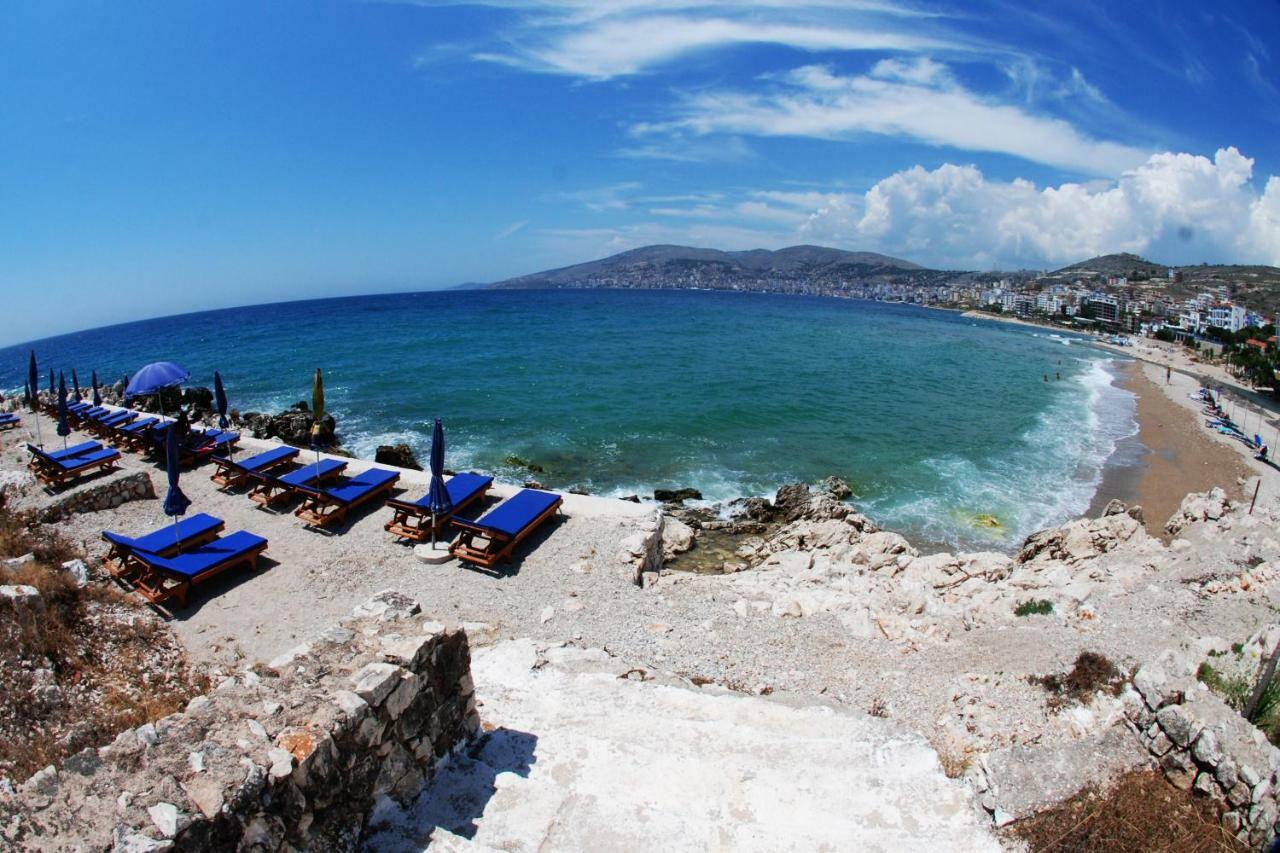 Ocean Hotel Sarande Bagian luar foto